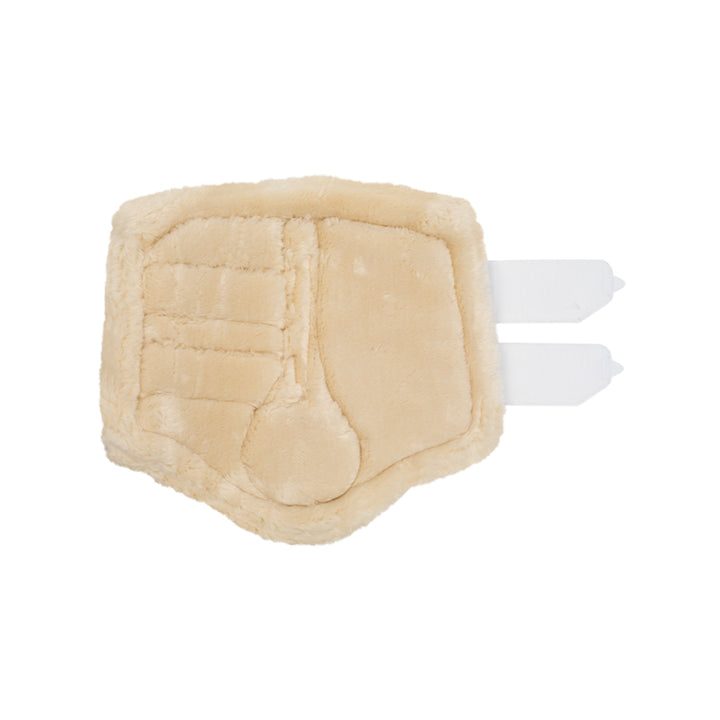 Acavallo Front Brushing Boots Eco-Leather &amp; Faux Sheepskin - White