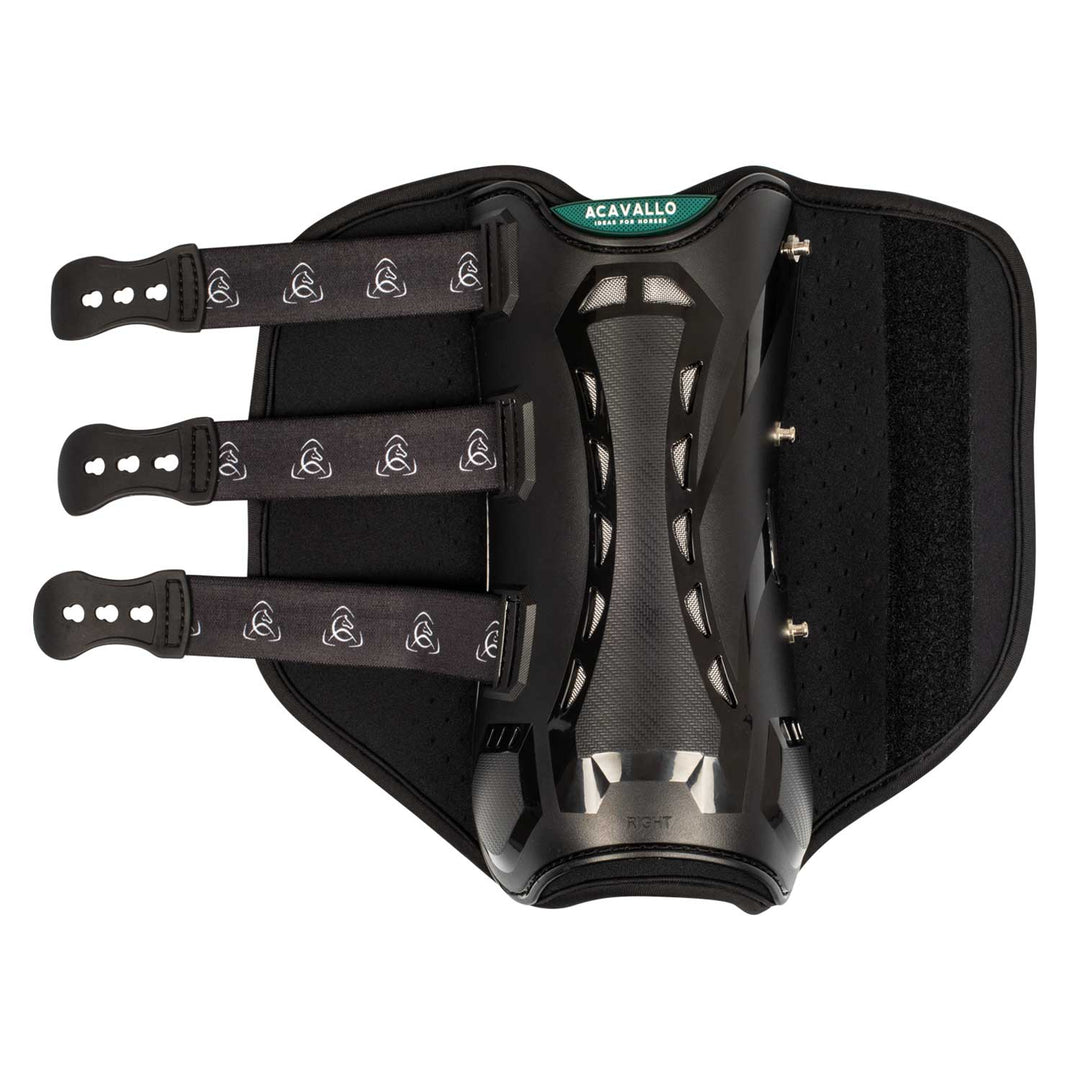 Acavallo Anatomical Front Dressage Boots - Black