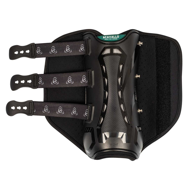 Acavallo Anatomical Front Dressage Boots - Black