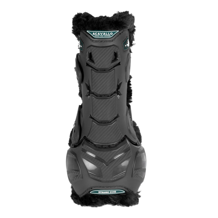 Acavallo Skeleton Dynamic Zone Boots with Synthetic Sheepskin - Black