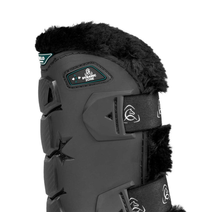 Acavallo Skeleton Dynamic Zone Boots with Synthetic Sheepskin - Black
