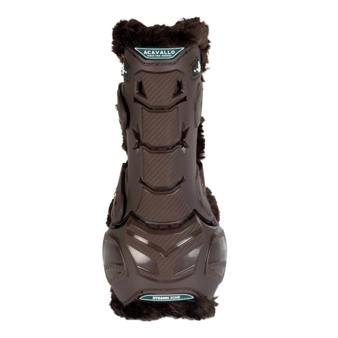 Acavallo Skeleton Dynamic Zone Boots with Synthetic Sheepskin - Dark Brown