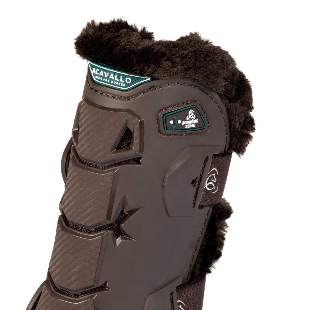 Acavallo Skeleton Dynamic Zone Boots with Synthetic Sheepskin - Dark Brown