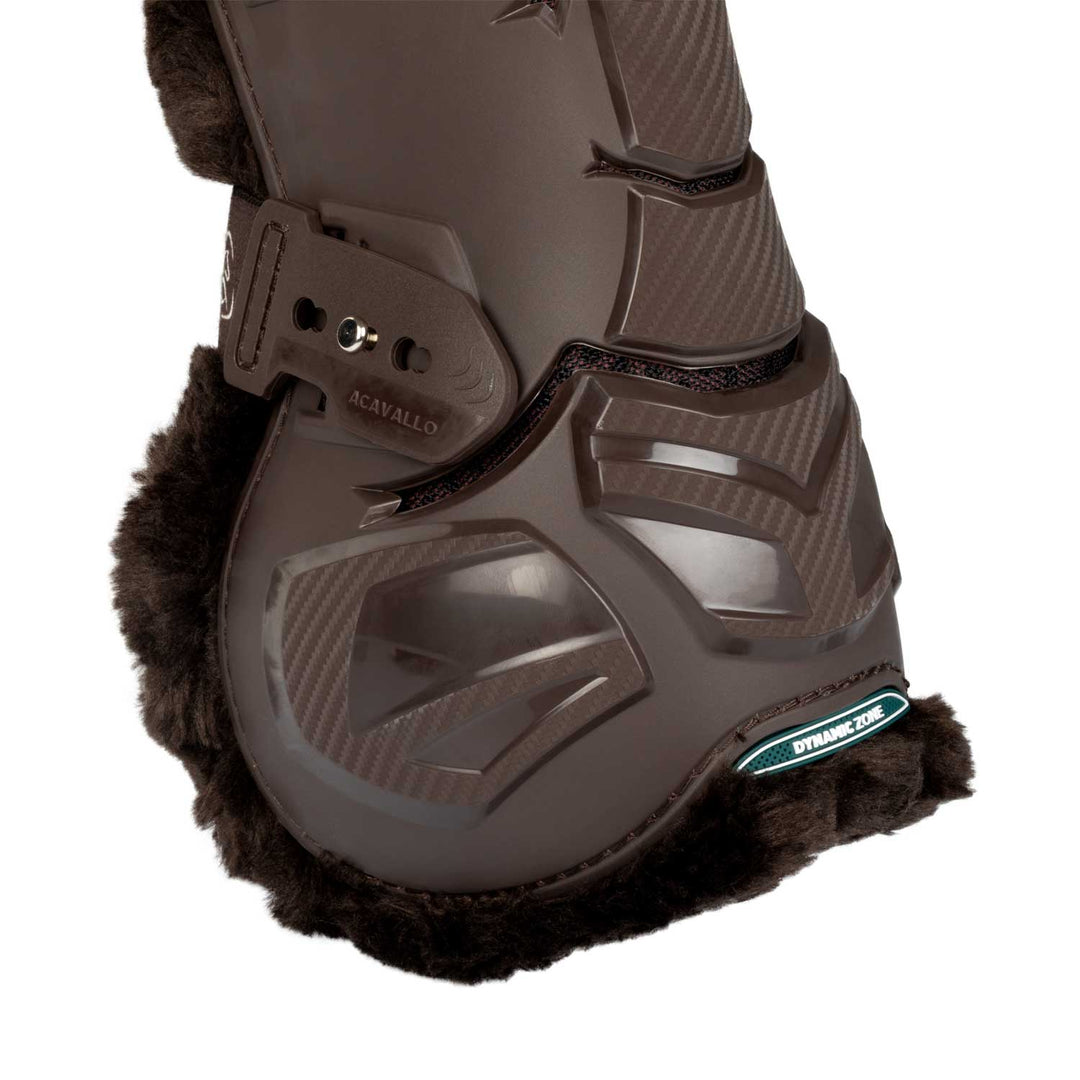 Acavallo Skeleton Dynamic Zone Boots with Synthetic Sheepskin - Dark Brown