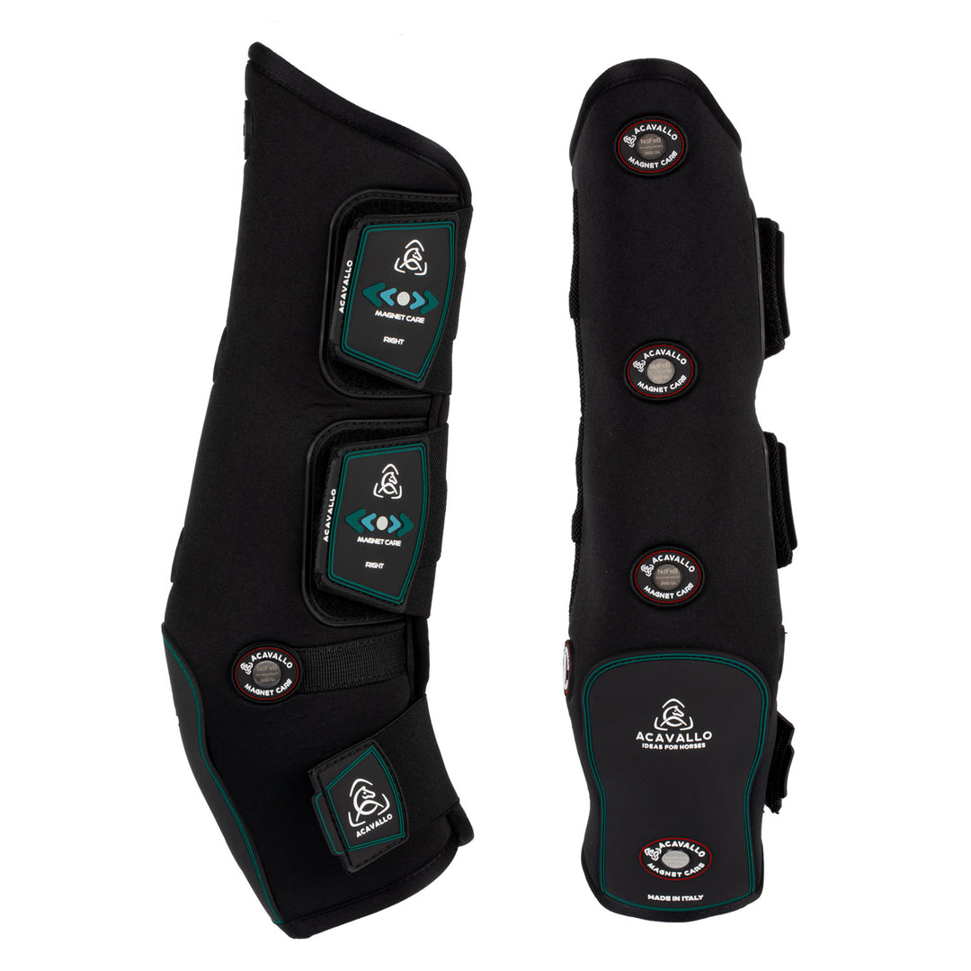 Acavallo Magnet Care Front Boots - Black/Red