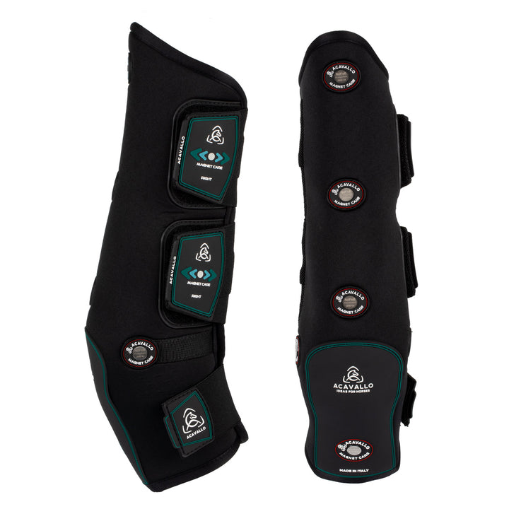 Acavallo Magnet Care Front Boots - Black/Red