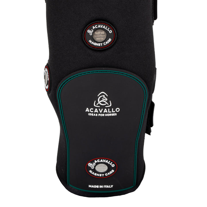 Acavallo Magnet Care Hind Boots - Black/Red