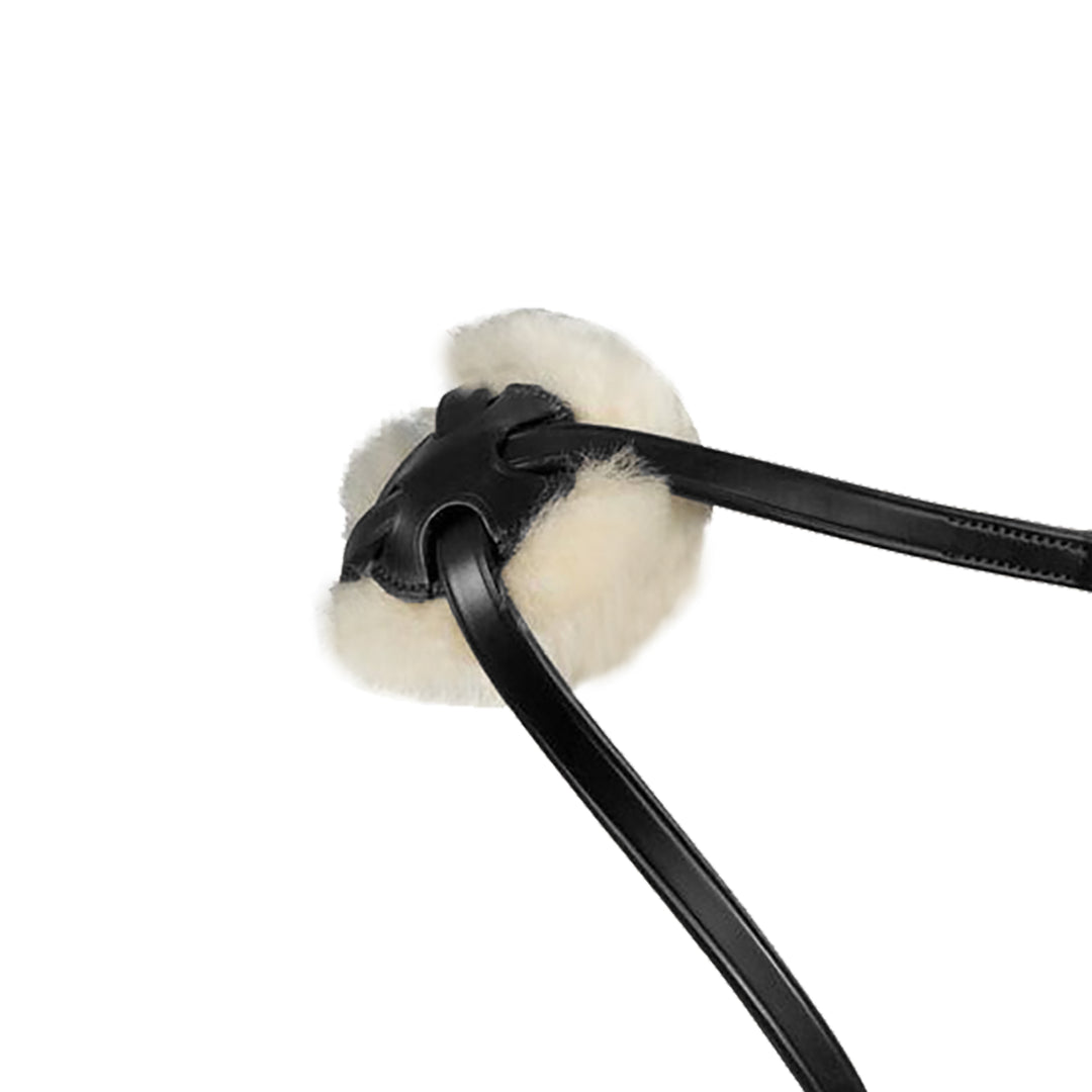 Equestro Leather Figure Eight Noseband Bridle - Dark Brown