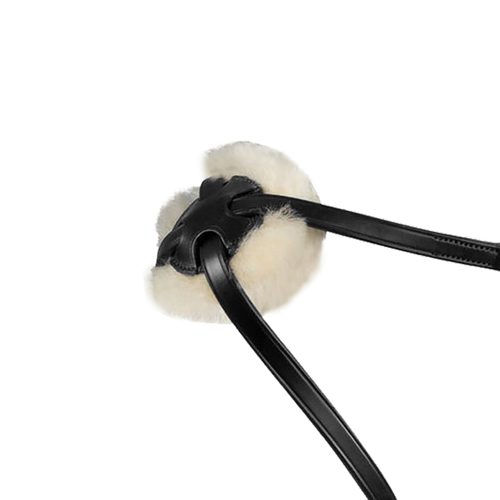 Equestro Leather Figure Eight Noseband Bridle - Dark Brown