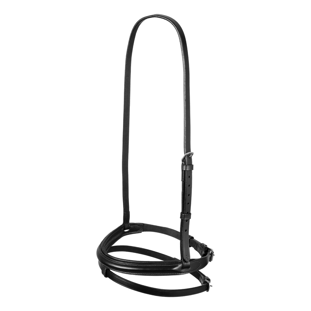 Equestro Leather Flash Noseband Bridle - Dark Brown