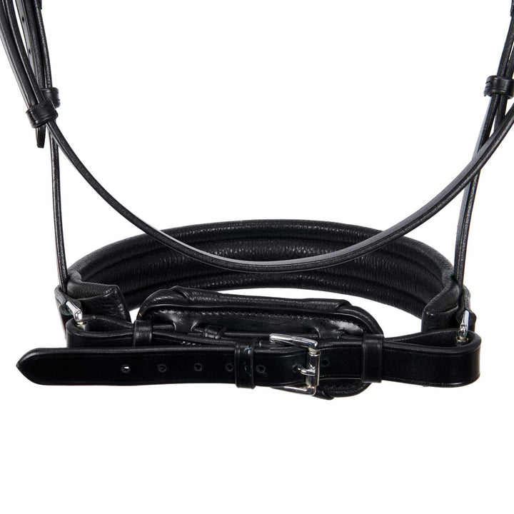 Equestro Leather Dressage Bridle Without Reins - Dark Brown