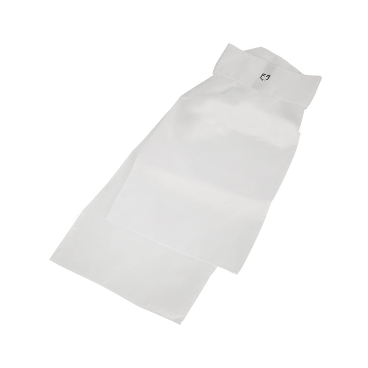 Equestro Competition Plastron with Embroidered Logo - White