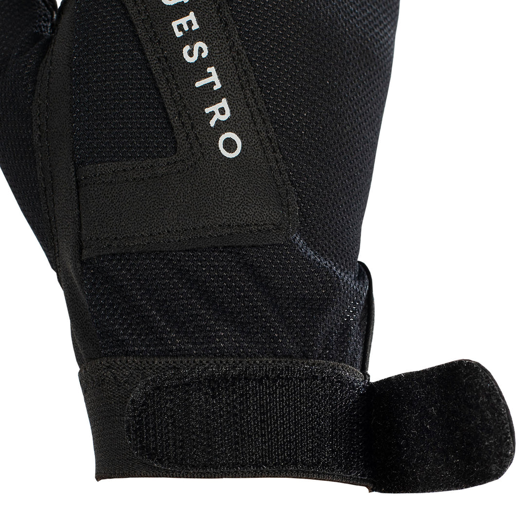 Equestro Gloves in Technical Fabric - White