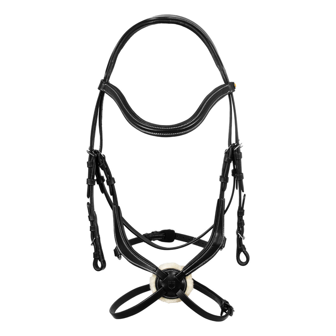 Equestro Mexican Leather Bridle - Dark Brown