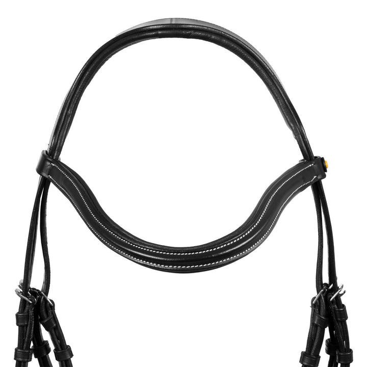 Equestro Mexican Leather Bridle - Dark Brown