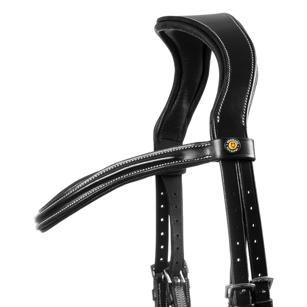 Equestro Mexican Leather Bridle - Dark Brown