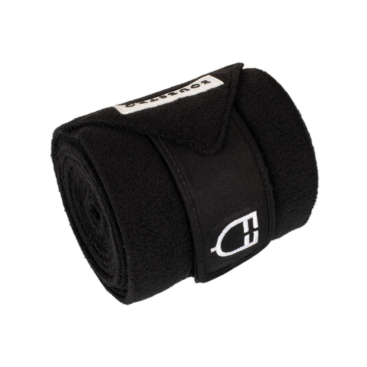 Equestro Fleece Bandages with Hook-and-Loop Fastening - Royal/Black