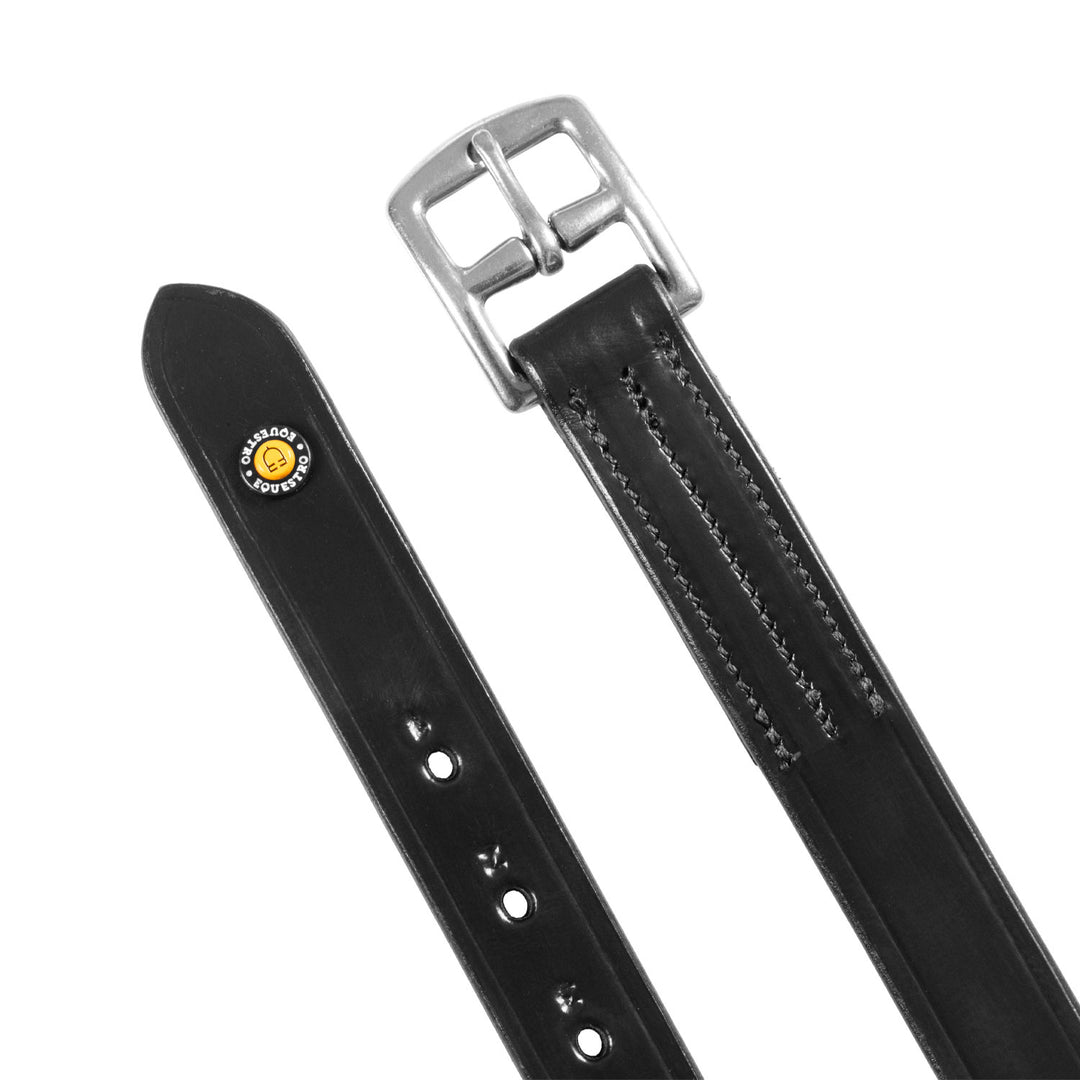 Equestro Stirrup Leathers - Dark Brown