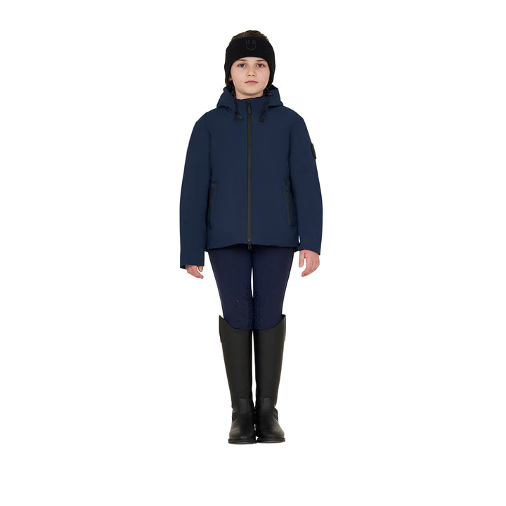 Equestro Unisex Kids Waterproof and Windproof Nylon Jacket - Navy Blazer