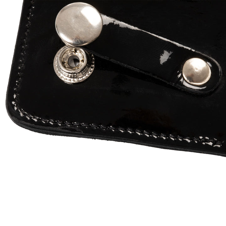 Equestro Competition Number Holder with Crystals - Black
