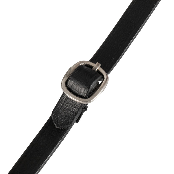 Equestro Leather Bridle with Rhinestones for Toy Horse - Black