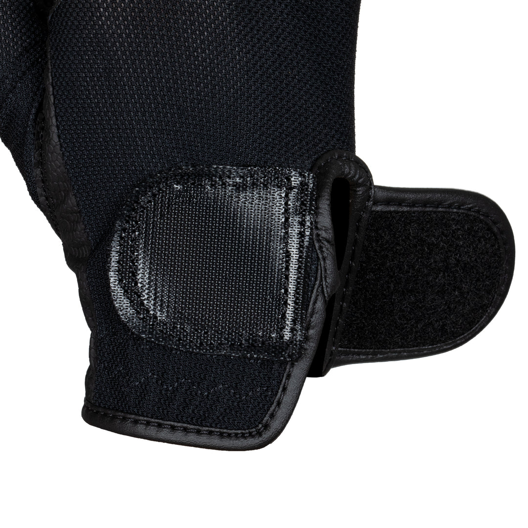 Equestro Unisex Gloves in Technical Fabric and Mesh - White