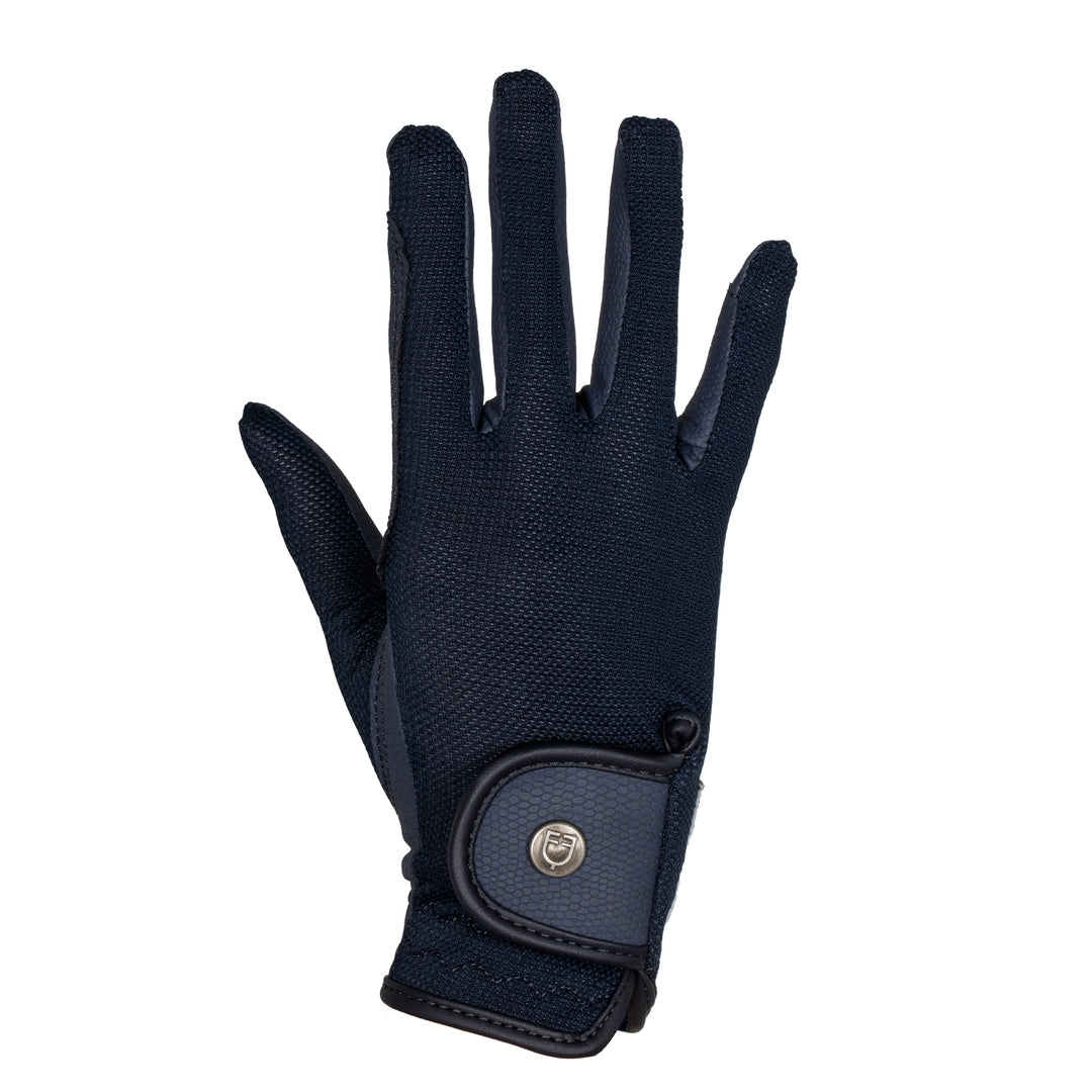 Equestro Unisex Gloves in Technical Fabric and Mesh