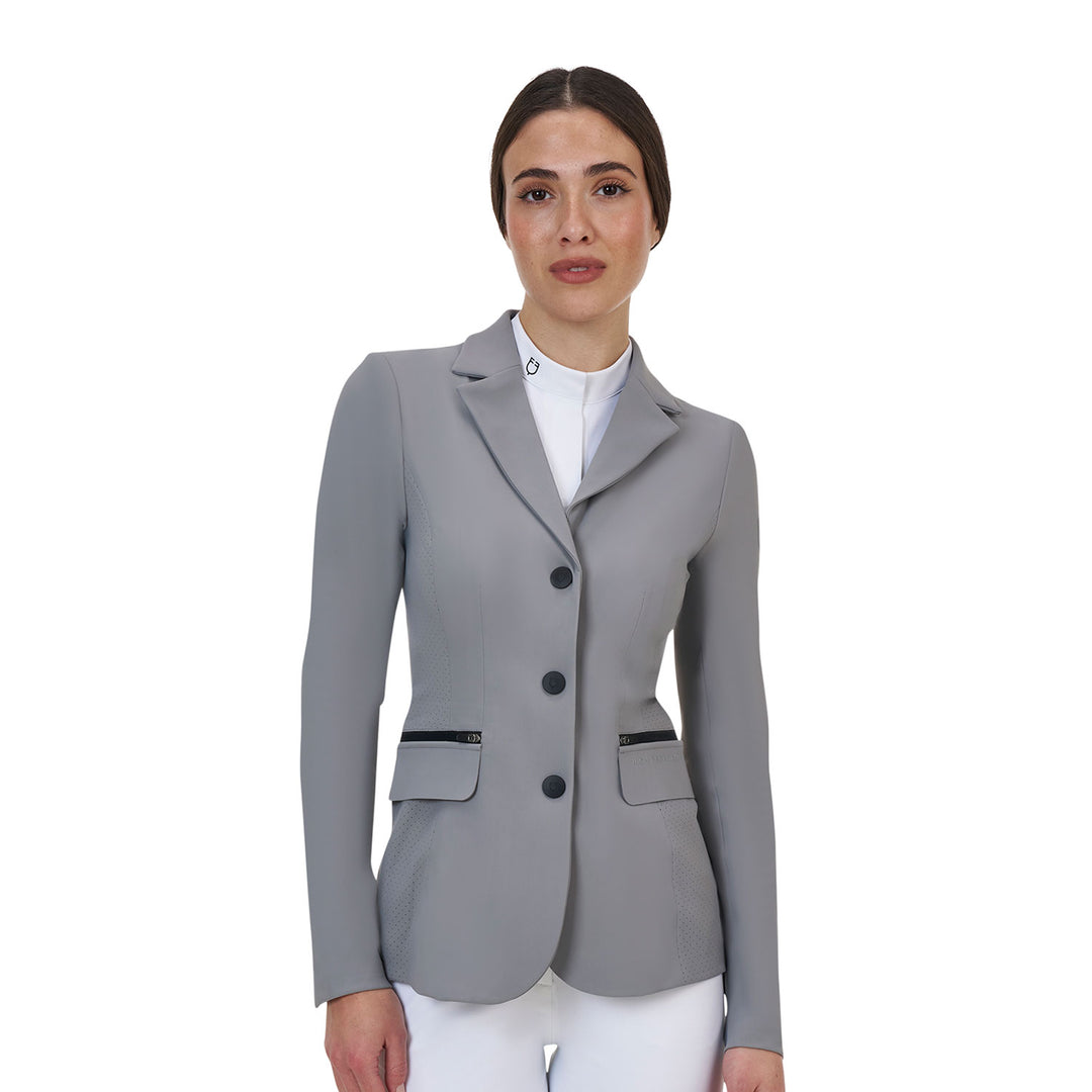 Equestro Ridertechnology Women's Competition Jacket Heat-Sealed Seams - Navy Blazer