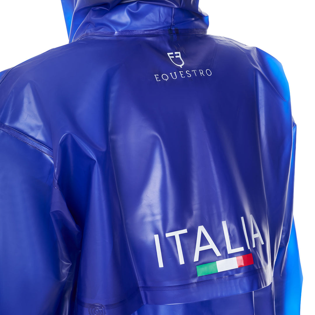 Equestro Unisex Raincoat Equestro X Fise - Azzurro Savoia