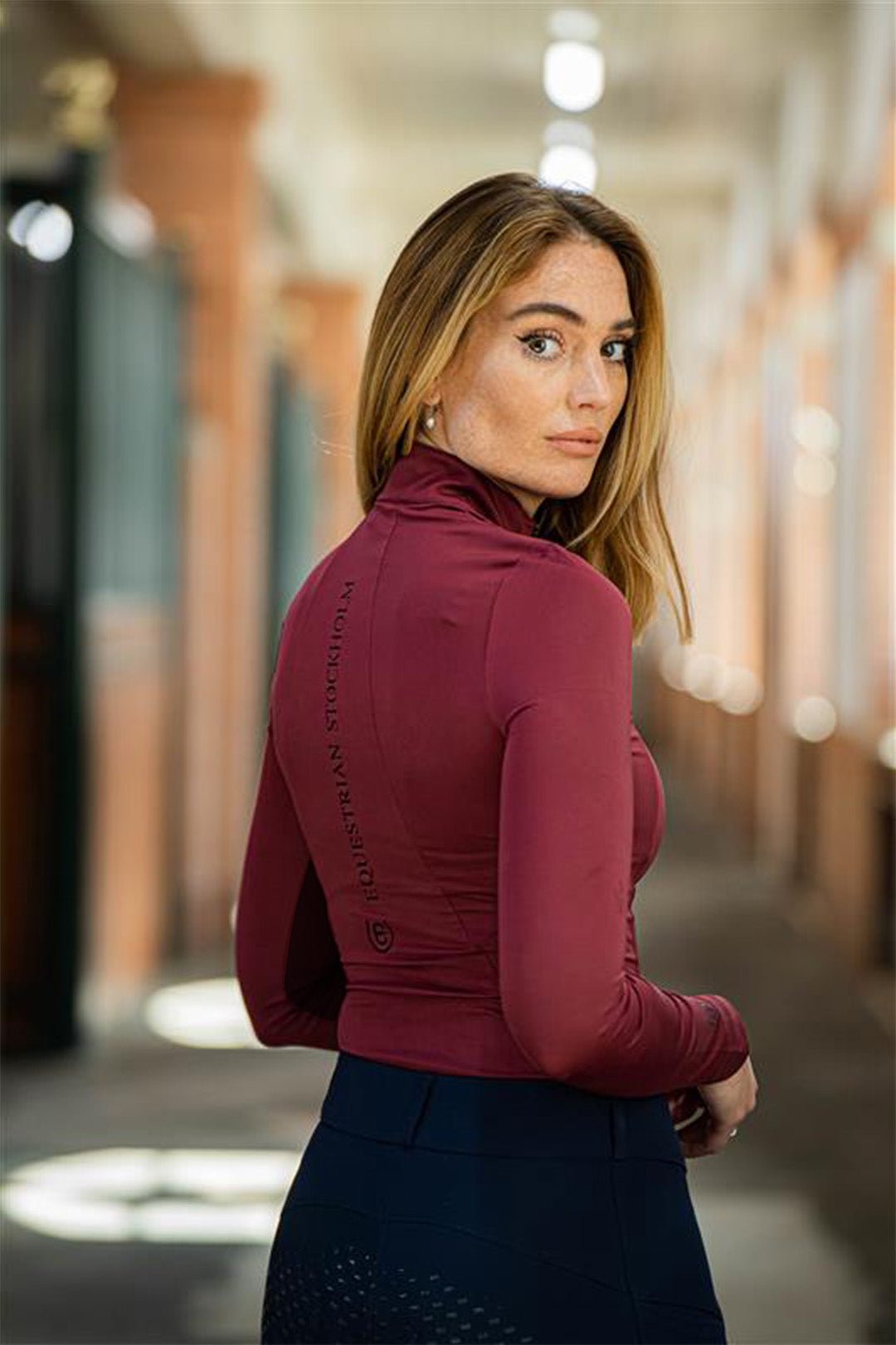 Equestrian Stockholm Air Breeze Sunshirt Bordeaux - Top - Kingdom Equestrian