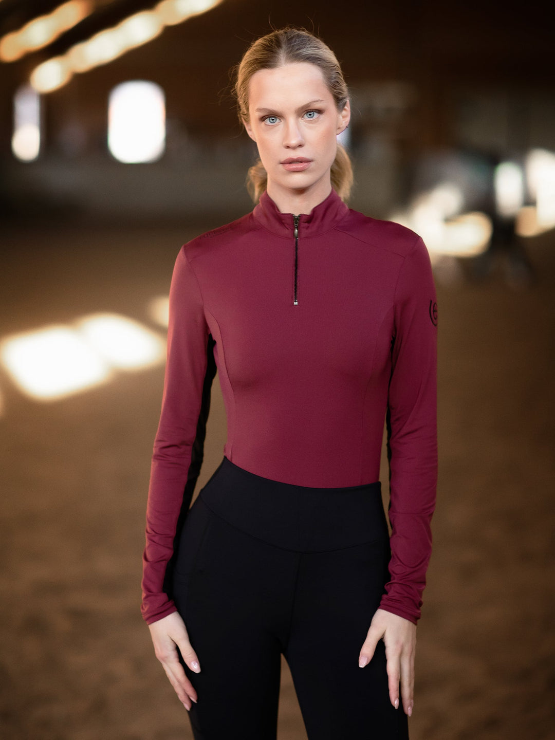 Equestrian Stockholm Air Breeze Sunshirt Bordeaux - Top - Kingdom Equestrian