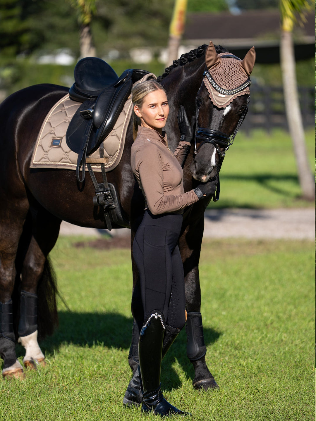 Equestrian Stockholm Air Breeze Sunshirt Champagne - Top - Kingdom Equestrian