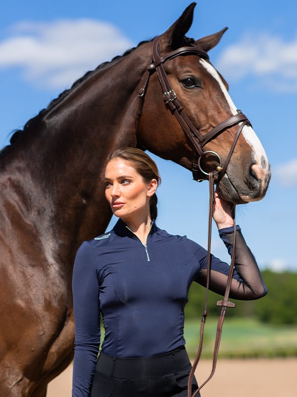 Equestrian Stockholm Air Breeze Sunshirt Midnight Blue - Top - Kingdom Equestrian