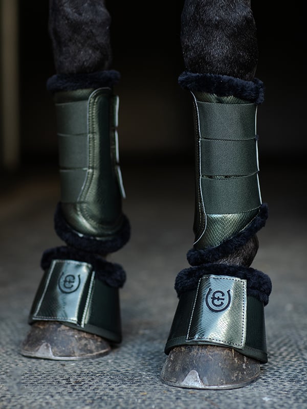 Equestrian Stockholm Bell Boots Deep Olivine - Bell Boots - Kingdom Equestrian