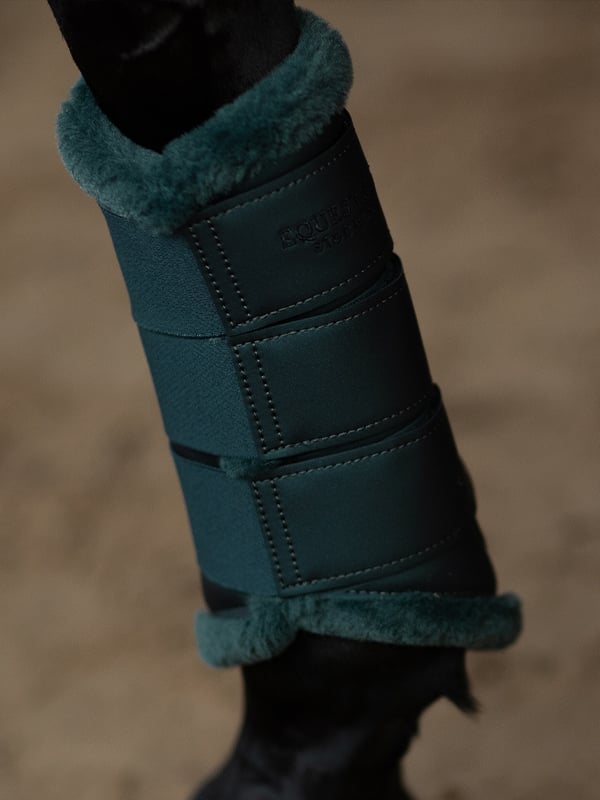 Equestrian Stockholm Brushing Boots Dramatic Monday - Brushing Boots - Kingdom Equestrian