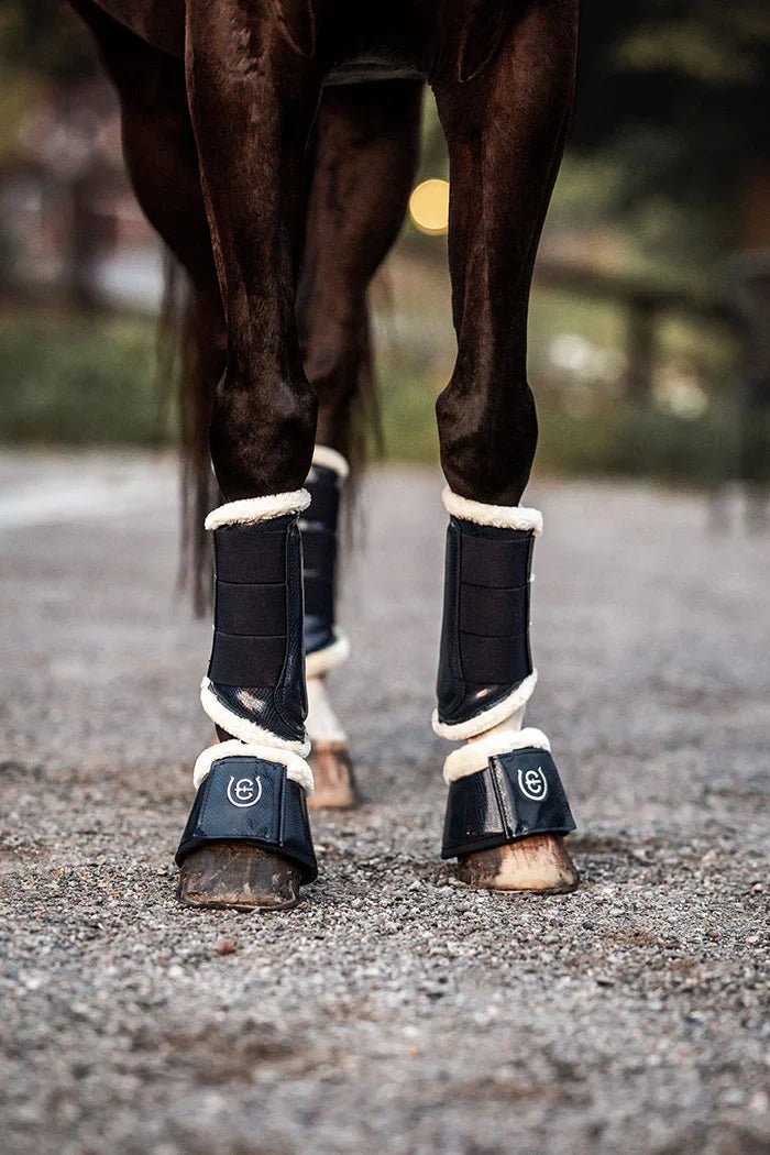 Equestrian Stockholm Brushing Boots Navy - Brushing Boots - Kingdom Equestrian