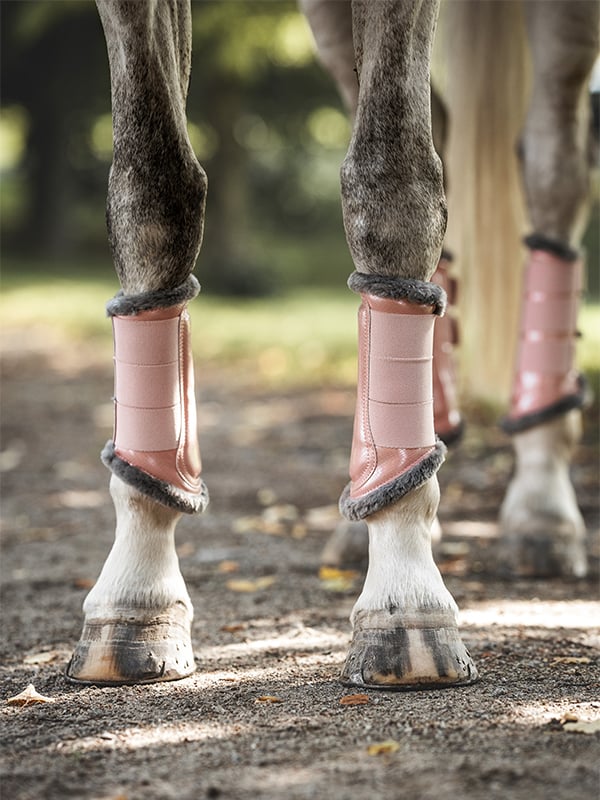Equestrian Stockholm Brushing Boots Pink - Brushing Boots - Kingdom Equestrian