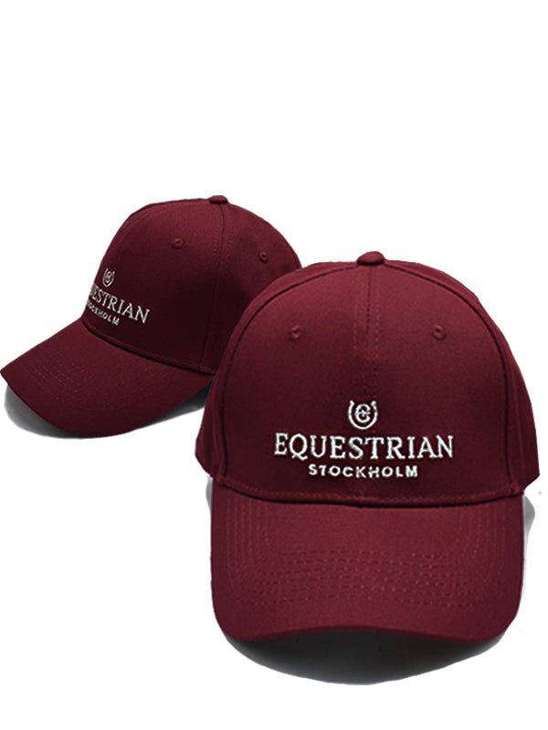 Equestrian Stockholm Cap Bordeaux Silver Cotton - Cap - Kingdom Equestrian
