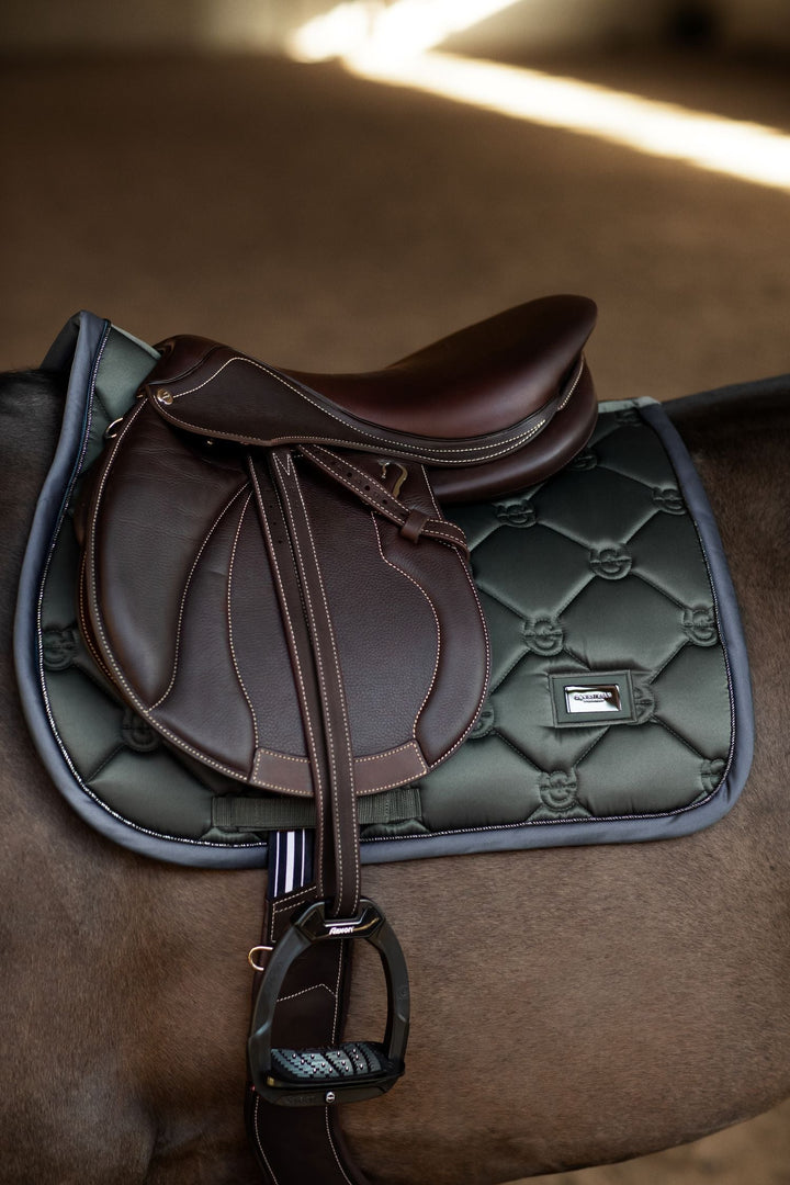Equestrian Stockholm Classic Jump Saddle Pad - Avenue Green - Jump Saddle Pad - Kingdom Equestrian