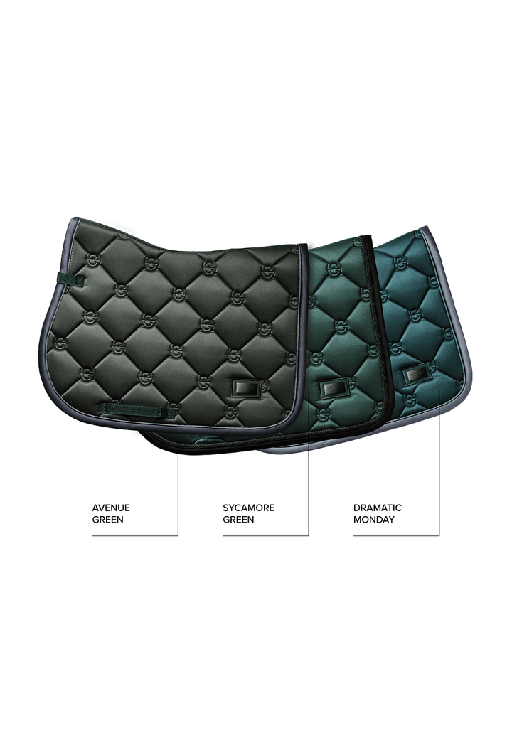 Equestrian Stockholm Classic Jump Saddle Pad - Avenue Green - Jump Saddle Pad - Kingdom Equestrian