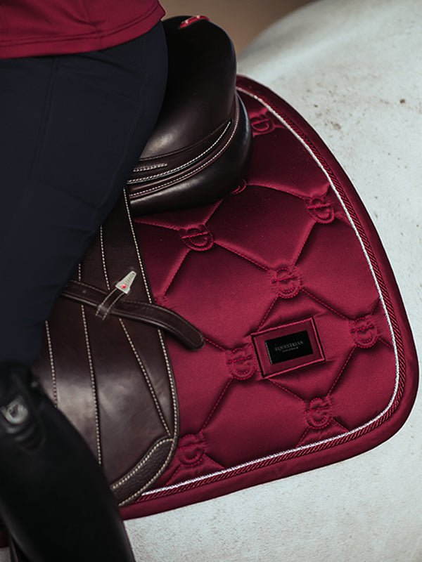 Equestrian Stockholm Classic Jump Saddle Pad - Bordeaux - Jump Saddle Pad - Kingdom Equestrian