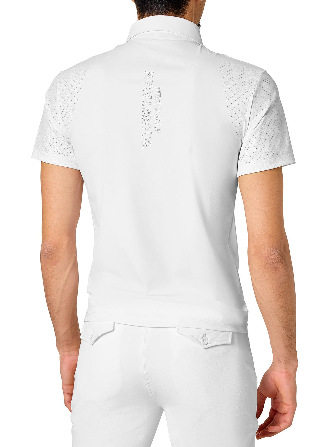 Equestrian Stockholm Divine Motion Competition Shirt Men White - Polo Shirt - Kingdom Equestrian