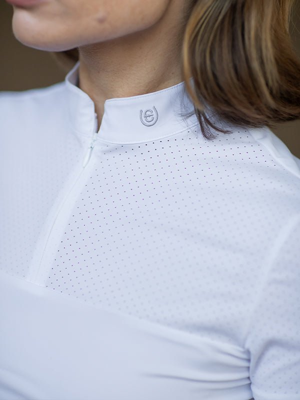 Equestrian Stockholm Divine Motion Competition Top White USA - Top - Kingdom Equestrian