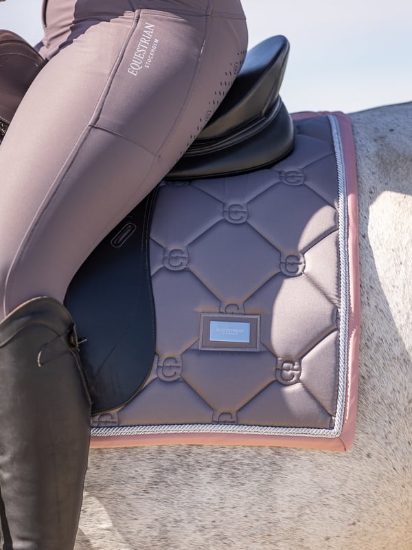 Equestrian Stockholm Dressage Saddle Pad Dusty Pink - Dressage Saddle Pad - Kingdom Equestrian