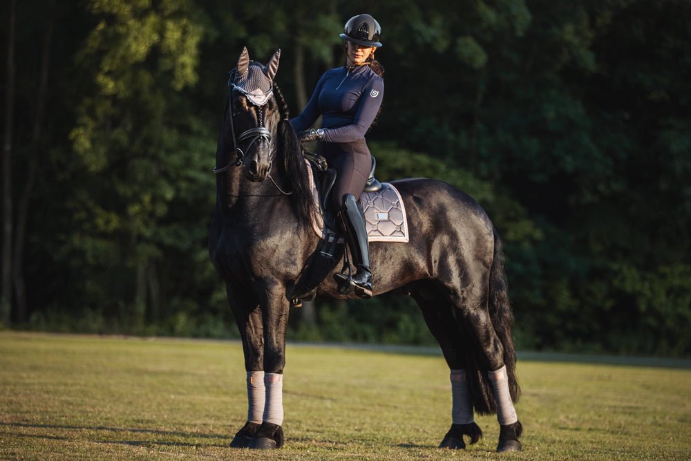 Equestrian Stockholm Dressage Saddle Pad Dusty Pink - Dressage Saddle Pad - Kingdom Equestrian