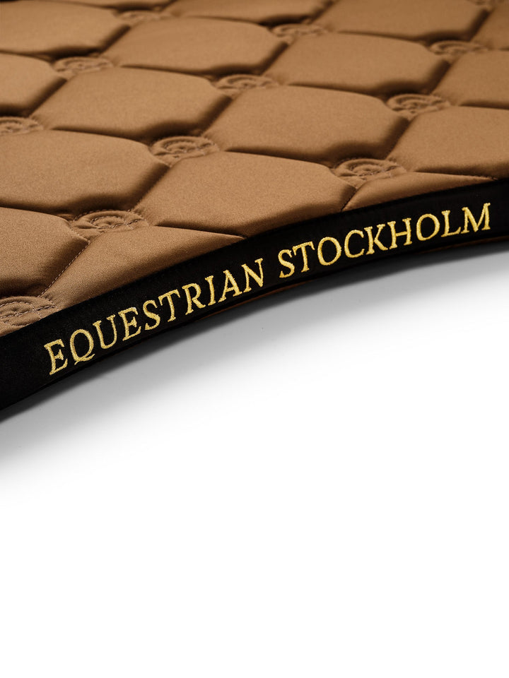 Equestrian Stockholm Dressage Saddle Pad Golden Brass - Dressage Saddle Pad - Kingdom Equestrian