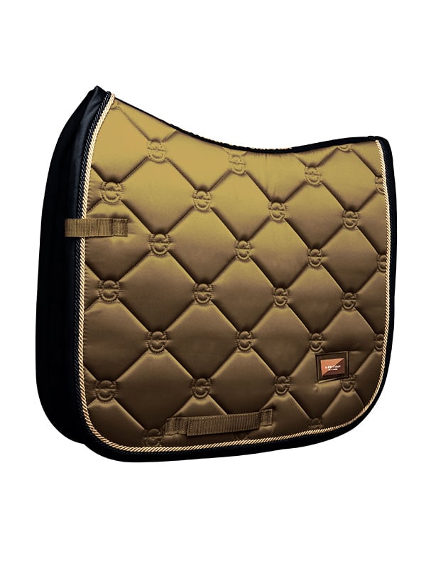Equestrian Stockholm Dressage Saddle Pad Golden Brass - Dressage Saddle Pad - Kingdom Equestrian