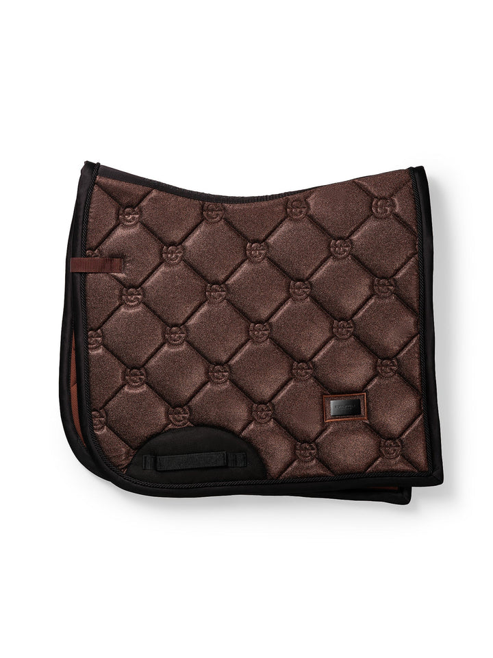 Equestrian Stockholm Dressage Saddle Pad Mahogany Glimmer - Dressage Saddle Pad - Kingdom Equestrian