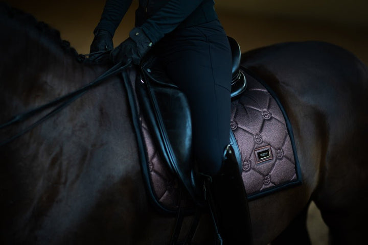 Equestrian Stockholm Dressage Saddle Pad Mahogany Glimmer - Dressage Saddle Pad - Kingdom Equestrian