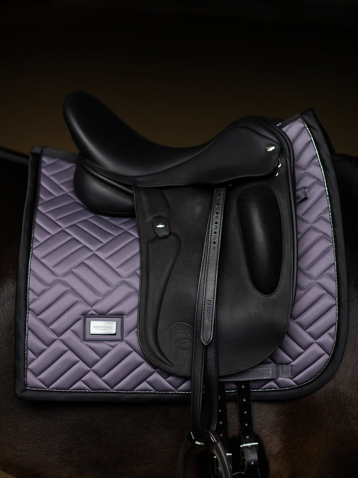 Equestrian Stockholm Dressage Saddle Pad Modern Dark Violet - Dressage Saddle Pad - Kingdom Equestrian